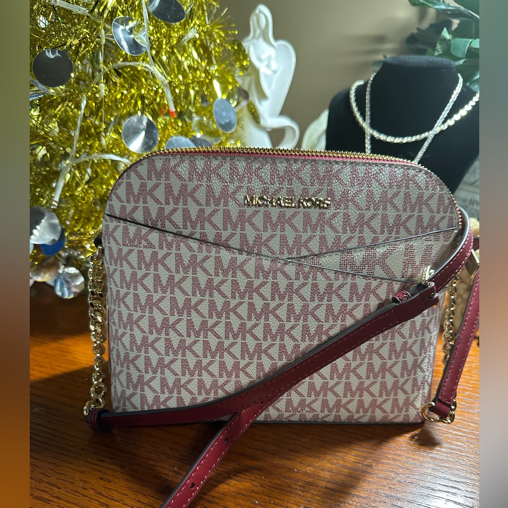 Nwt Michael Kors Pink And Red Crossbody Bag